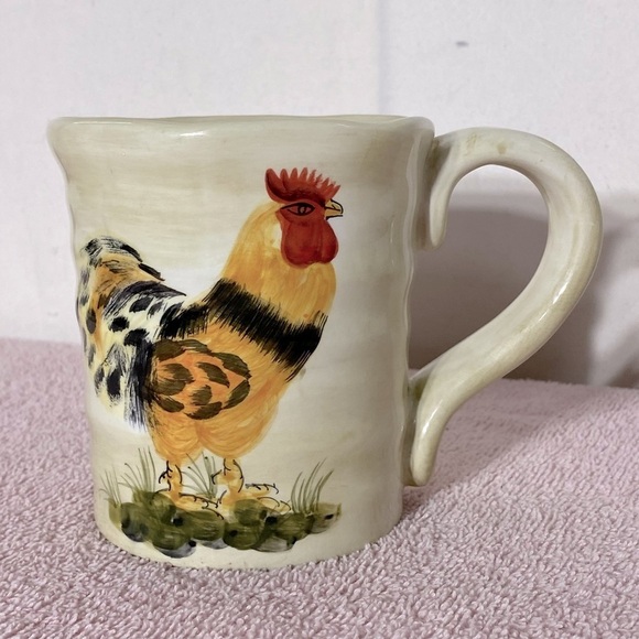 Calderone Hand Painted Collection Chicken Mug - Picture 2 of 10